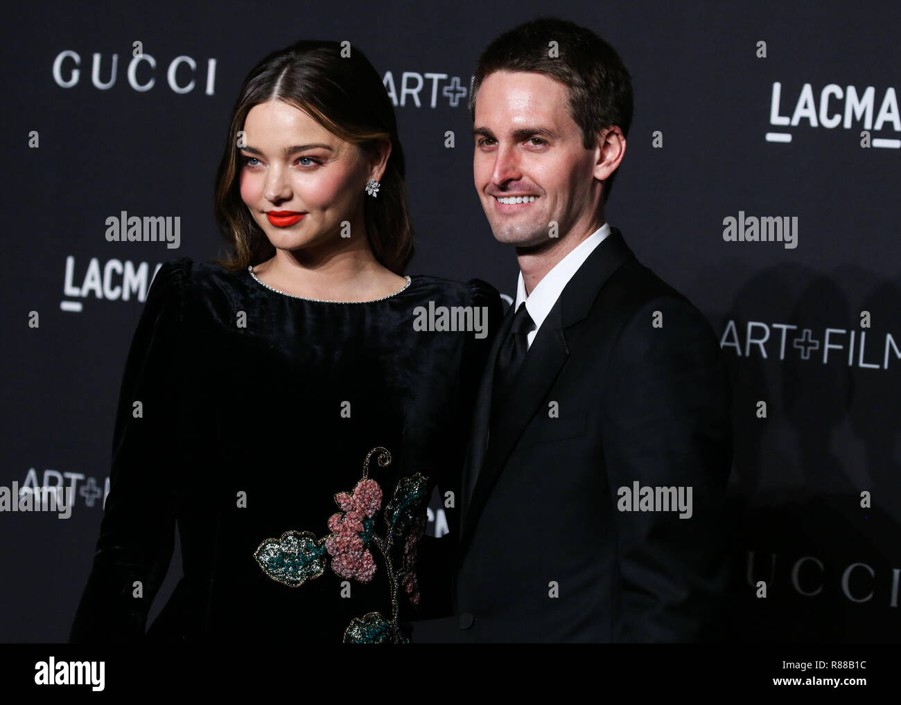 LOS ANGELES, Ca, USA - November 03: Miranda Kerr, Evan Spiegel an die 2018 LACMA Kunst+Film Gala im Los Angeles County Museum der kunst am 3. November in Los Angeles, Kalifornien 2018, United States. (Foto von Xavier Collin/Image Press Agency) Stockfoto