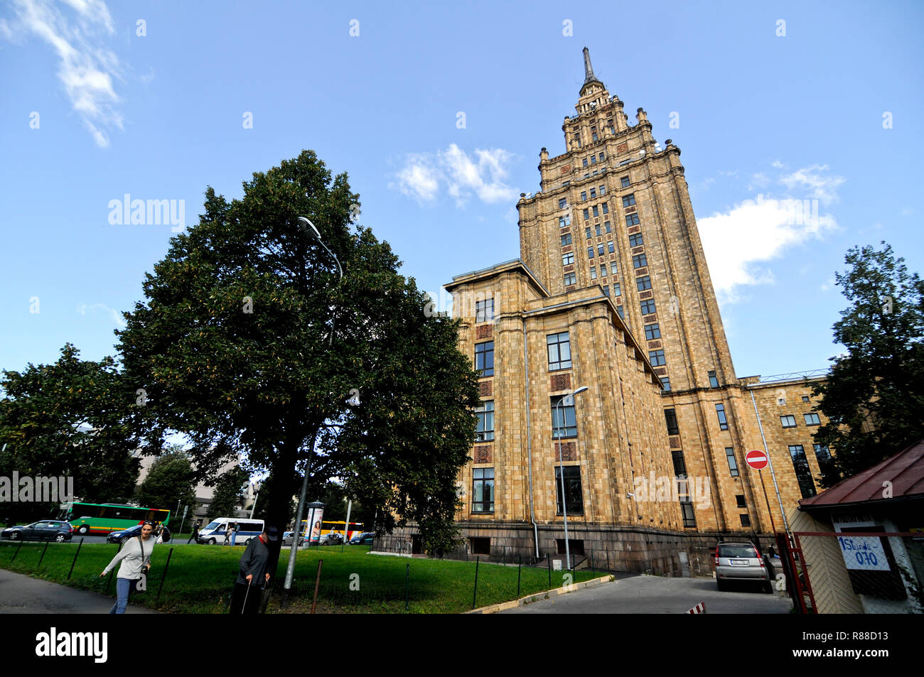 Lettische Akademie der Wissenschaften, Riga Stockfoto