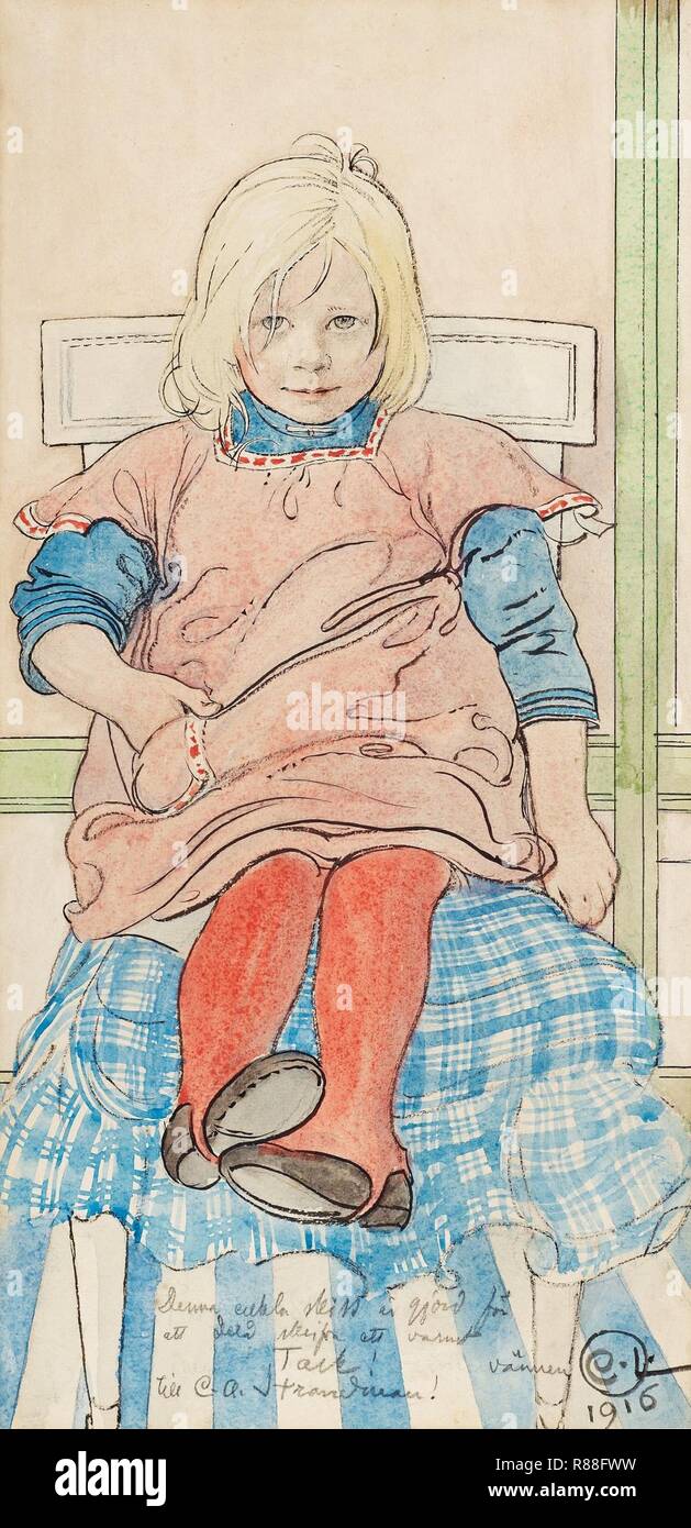 Carl Larsson-En unge 1916. Stockfoto