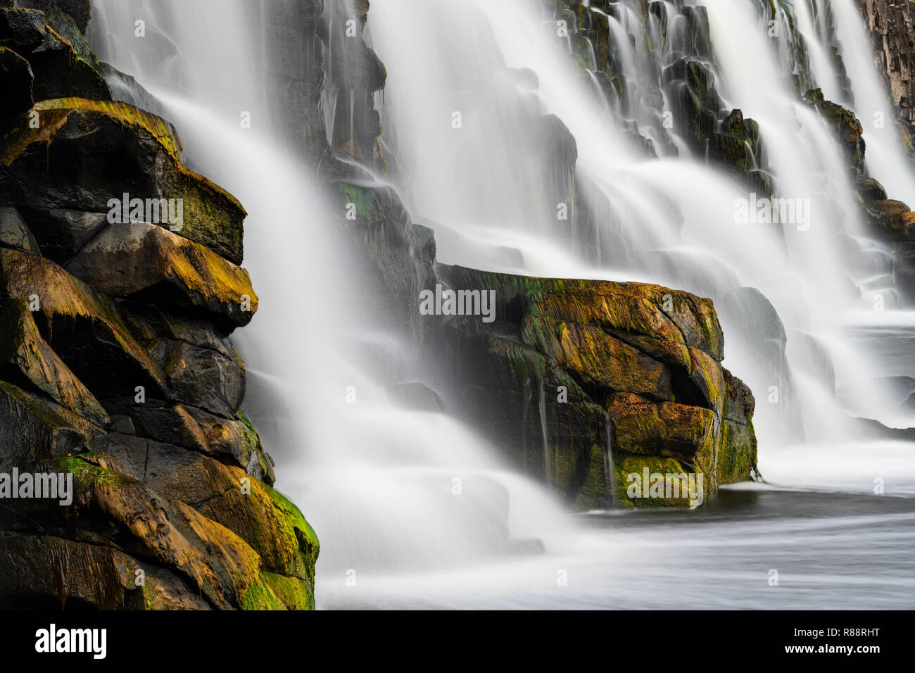 Schöne Hopkins fällt in gutem flow nach etwas Regen. Stockfoto