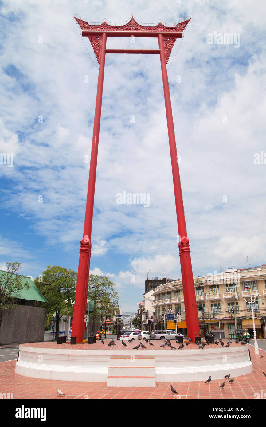 Giant Swing in Bangkok, Thailand. Stockfoto