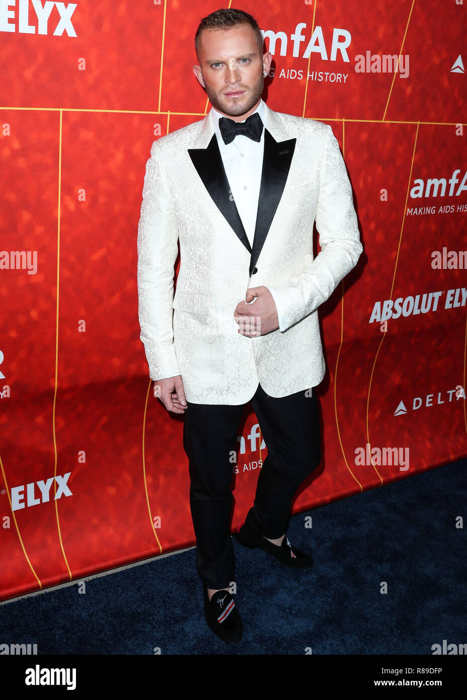 BEVERLY HILLS, Los Angeles, CA, USA - 18. Oktober: August Getty bei der AmfAR-Gala in Los Angeles 2018 im Wallis Annenberg Center für Darstellende Künste am Oktober 18, 2018 in Beverly Hills, Los Angeles, Kalifornien, Vereinigte Staaten. (Foto von Xavier Collin/Image Press Agency) Stockfoto