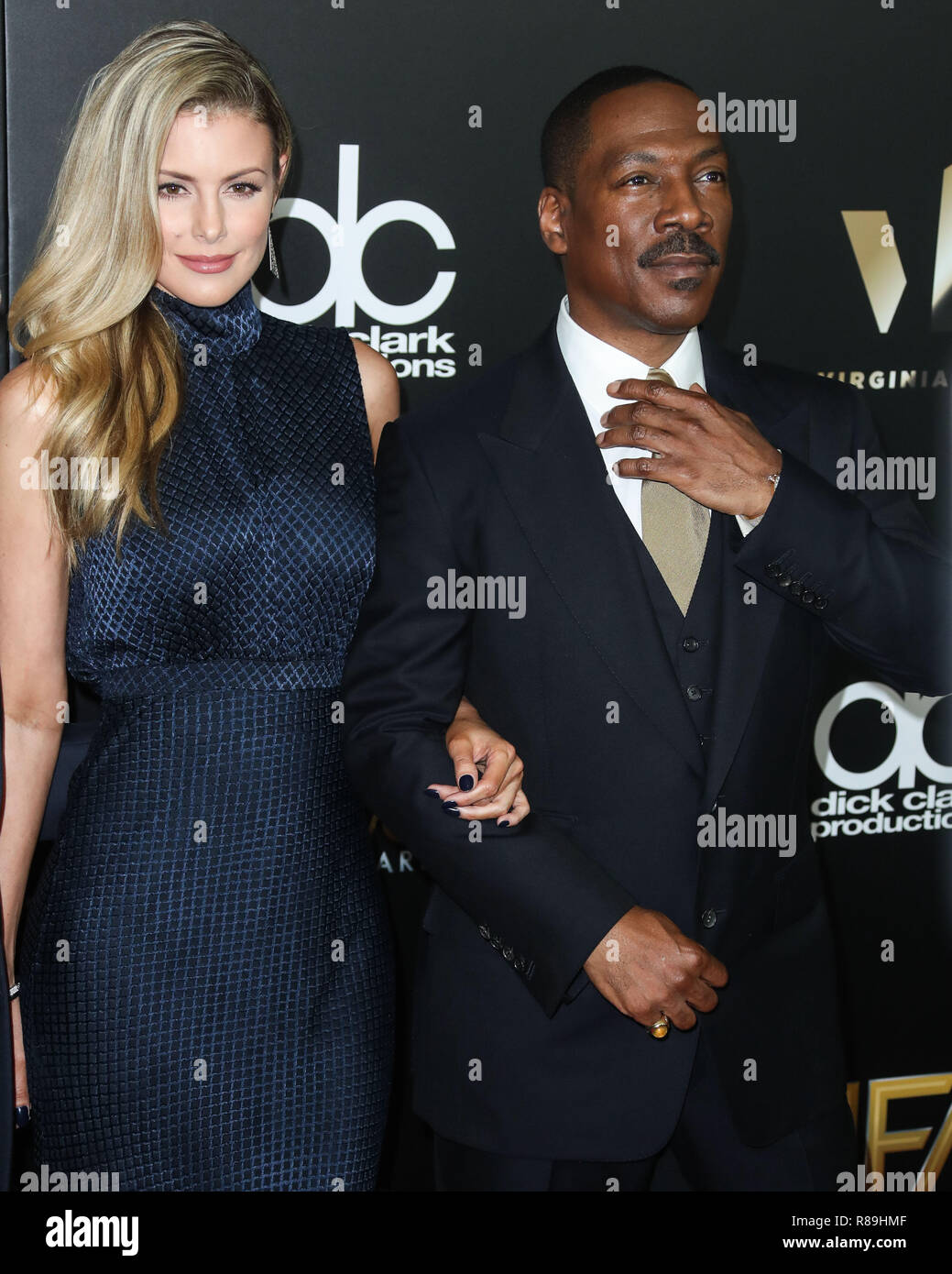 (Datei) Eddie Murphy engagiert zu schwangere Freundin Paige Butcher. Das Paar von sechs Jahren erwarten ihr zweites Kind, und Murphy's 10., im Dezember 2018. Der legendäre Schauspieler, 57 und langjährige Freundin Paige Butcher, 39, sind engagiert verbunden zu werden. BEVERLY HILLS, Los Angeles, CA, USA - November 06: Paige Butcher und Eddie Murphy an der 20. jährlichen Hollywood Film Awards im Beverly Hilton Hotel am 6. November 2016 in Beverly Hills, Los Angeles, Kalifornien, USA. (Foto von Xavier Collin/Image Press Agency) Stockfoto