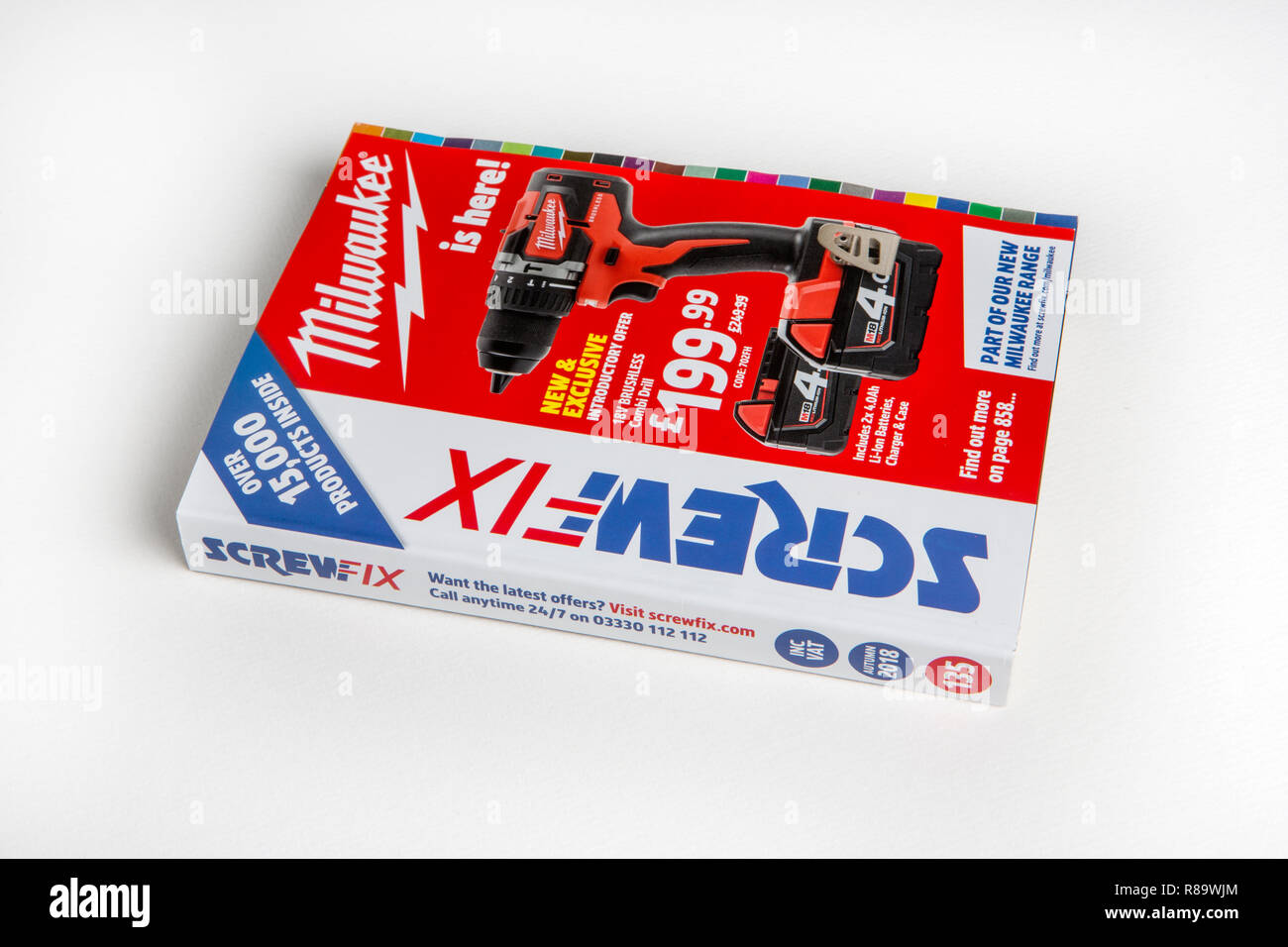 Ein screwfix Katalog Stockfoto