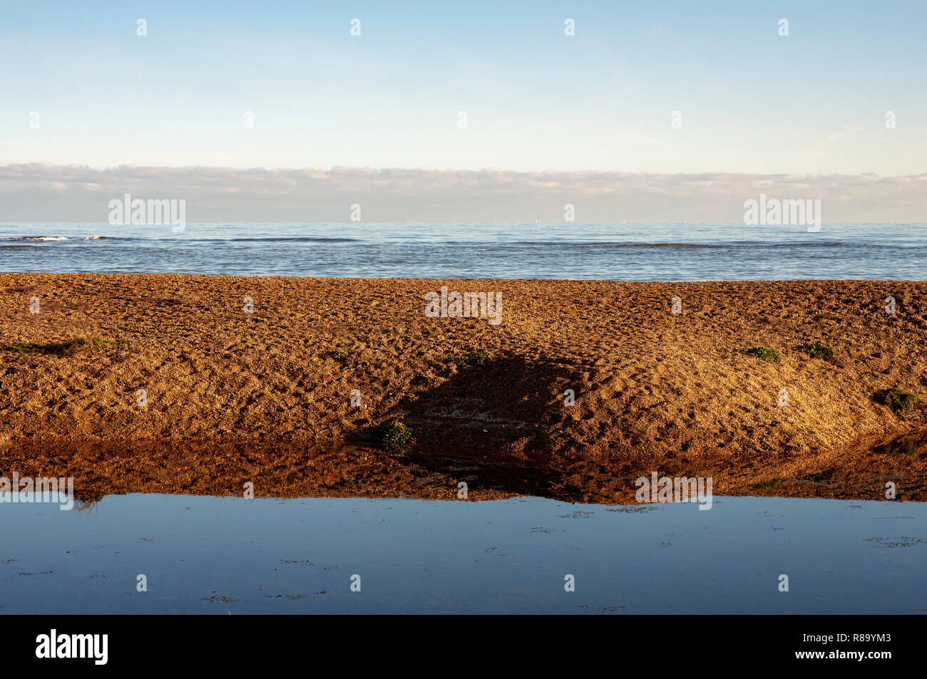"The Point" Shingle Street, Suffolk, England. Stockfoto
