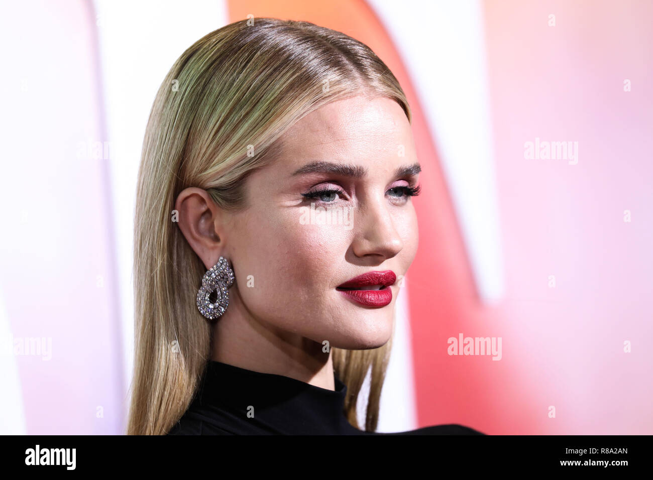 BROOKLYN, NEW YORK CITY, NY, USA - SEPTEMBER 09: Rosie Huntington Whiteley im Business der Mode feiert die # BoF 500 2018 Am 1 Hotel Brooklyn Bridge am 9. September 2018 in Brooklyn, New York City, New York, United States. (Foto von Xavier Collin/Image Press Agency) Stockfoto