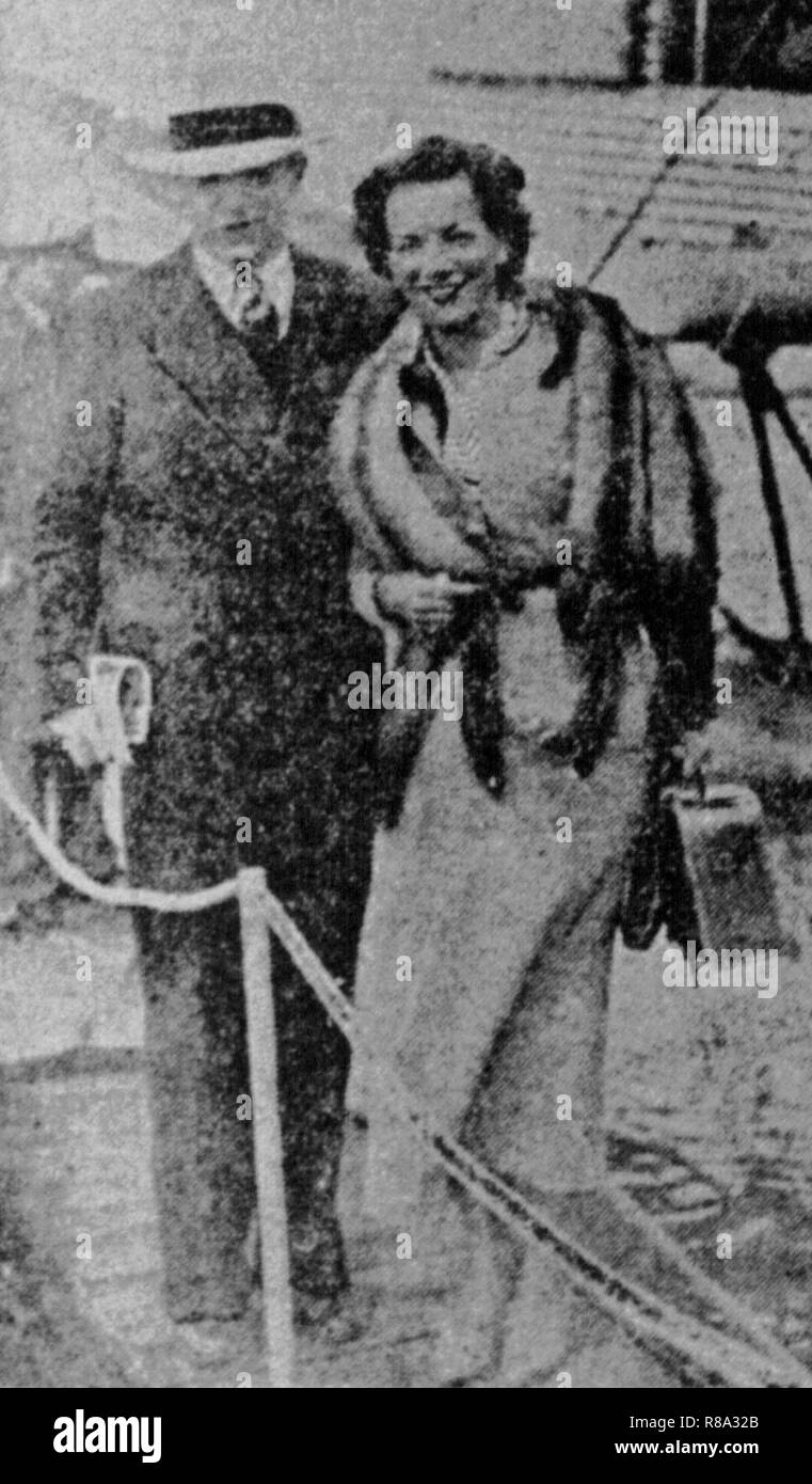 Carmen Miranda e Mario Reis. Stockfoto