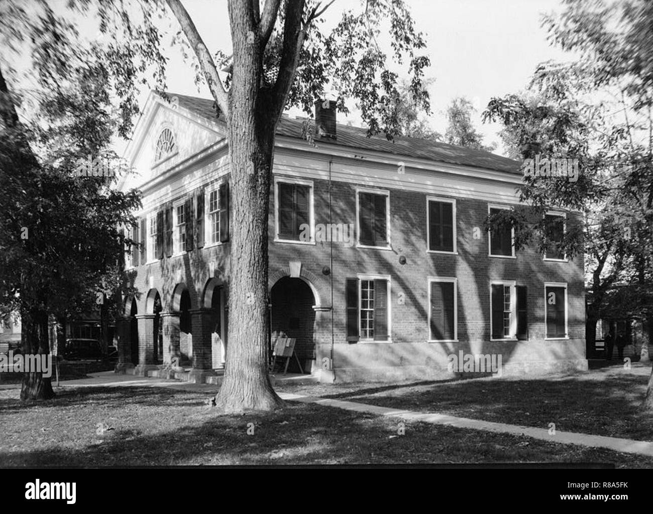Caroline County Courthouse, U.S. Highway 301 & Courthouse Lane, Bowling Green (Caroline County, Virginia). Stockfoto