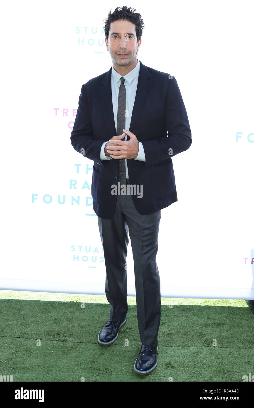 BEVERLY HILLS, LOS ANGELES, KALIFORNIEN, USA - OKTOBER 07: Schauspieler und Regisseur David Schwimmer beim jährlichen Brunch 2018 der R8pe Foundation, der das R8pe Treatment Center und das Stuart House im Santa Monica-UCLA Medical Center im Ron Burkle's Green Acres Estate am 7. Oktober 2018 in Beverly Hills, Los Angeles, Kalifornien, USA, unterstützt. (Foto: Xavier Collin/Image Press Agency) Stockfoto