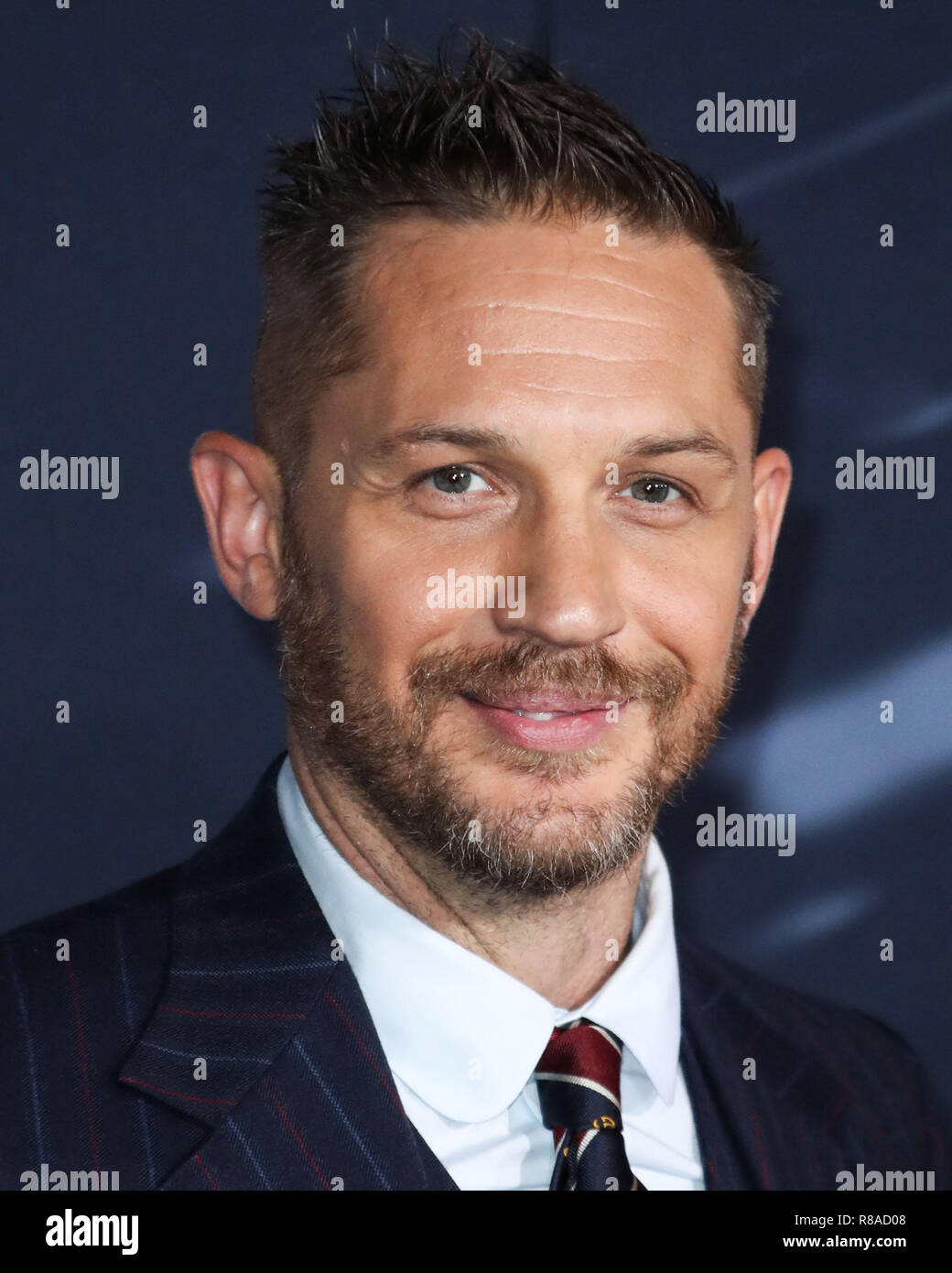 WESTWOOD, Los Angeles, CA, USA - 01. Oktober: Tom Hardy bei der Weltpremiere von Columbia Pictures' 'Gift' im Regency Dorf Theater am 1. Oktober 2018 in Westwood, Los Angeles, Kalifornien, USA. (Foto von Xavier Collin/Image Press Agency) Stockfoto