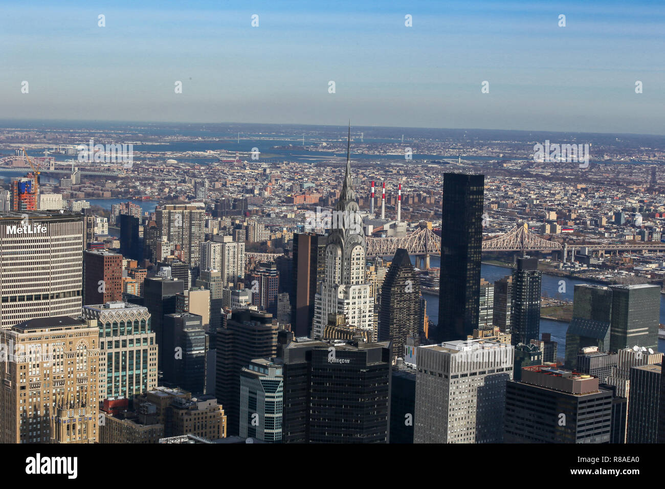 New York von oben Big City Stockfoto
