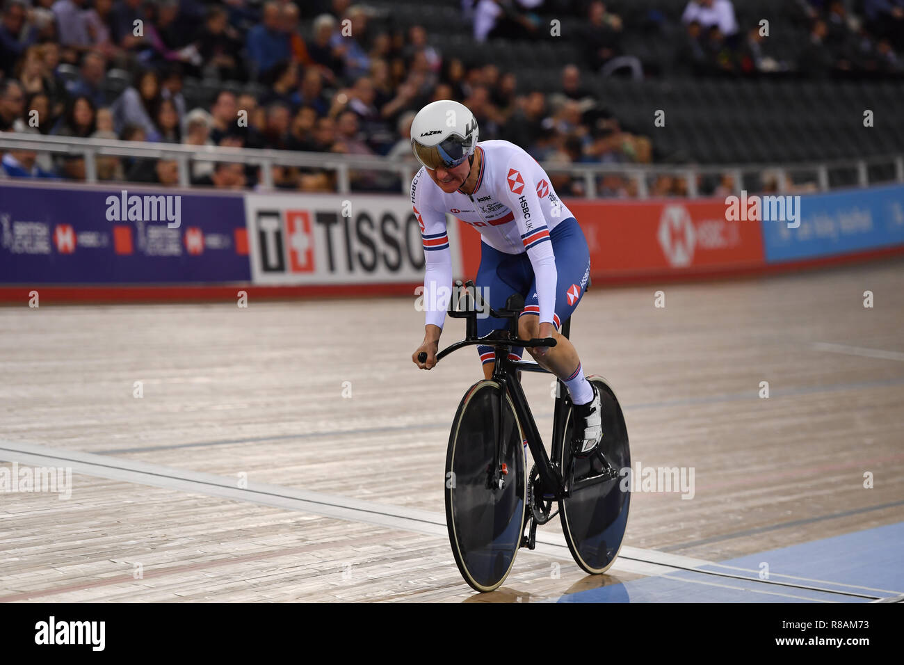 London, Großbritannien. 14. Dezember, 2018. Geschichte Demeter Sarah (GBR) (C5) der Frauen Para C1-3 500 m Haus der Testversion Finale während Tissot UCI Track Cycling World Cup IV bei Lee Valley VeloPark am Freitag, den 14. Dezember 2018. LONDON ENGLAND. (Nur redaktionelle Nutzung, eine Lizenz für die gewerbliche Nutzung erforderlich. Keine Verwendung in Wetten, Spiele oder einer einzelnen Verein/Liga/player Publikationen.) Credit: Taka Wu/Alamy leben Nachrichten Stockfoto