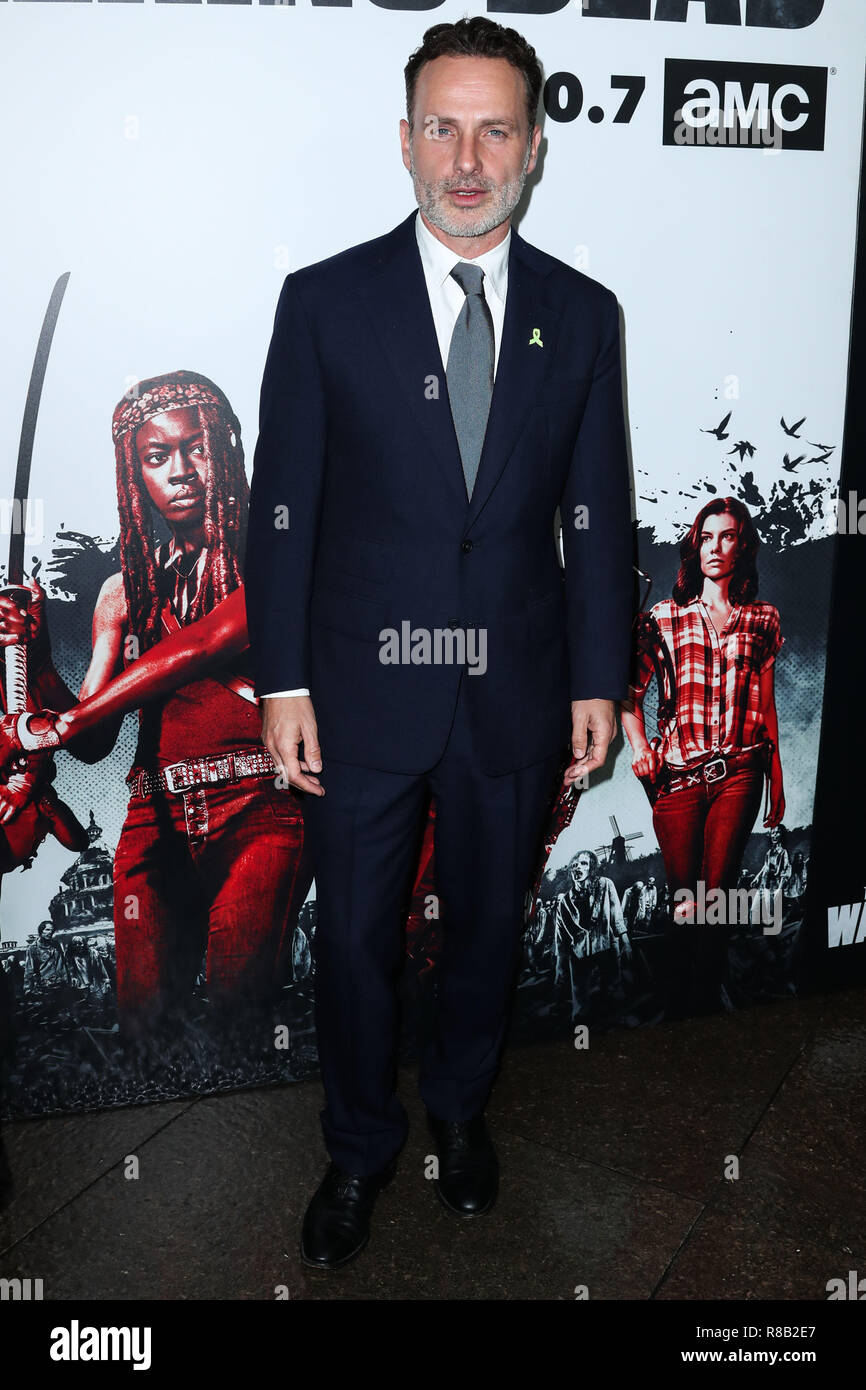 LOS ANGELES, Ca, USA - 27. SEPTEMBER: Andrew Lincoln am Los Angeles Premiere von AMC "The Walking Dead" Season 9 in der Directors Guild of America Theater am 27. September, 2018 in Los Angeles, Kalifornien, USA. (Foto von Xavier Collin/Image Press Agency) Stockfoto