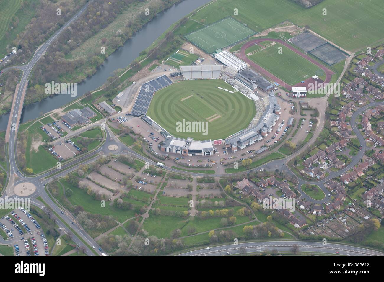 Riverside Boden, der Heimat des Durham County Cricket Club, Chester-le-Street, County Durham, 2014. Schöpfer: Historisches England Fotograf. Stockfoto