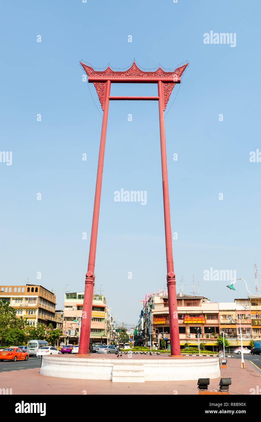Giant Swing, Phra Nakhon, Bangkok, Thailand Stockfoto