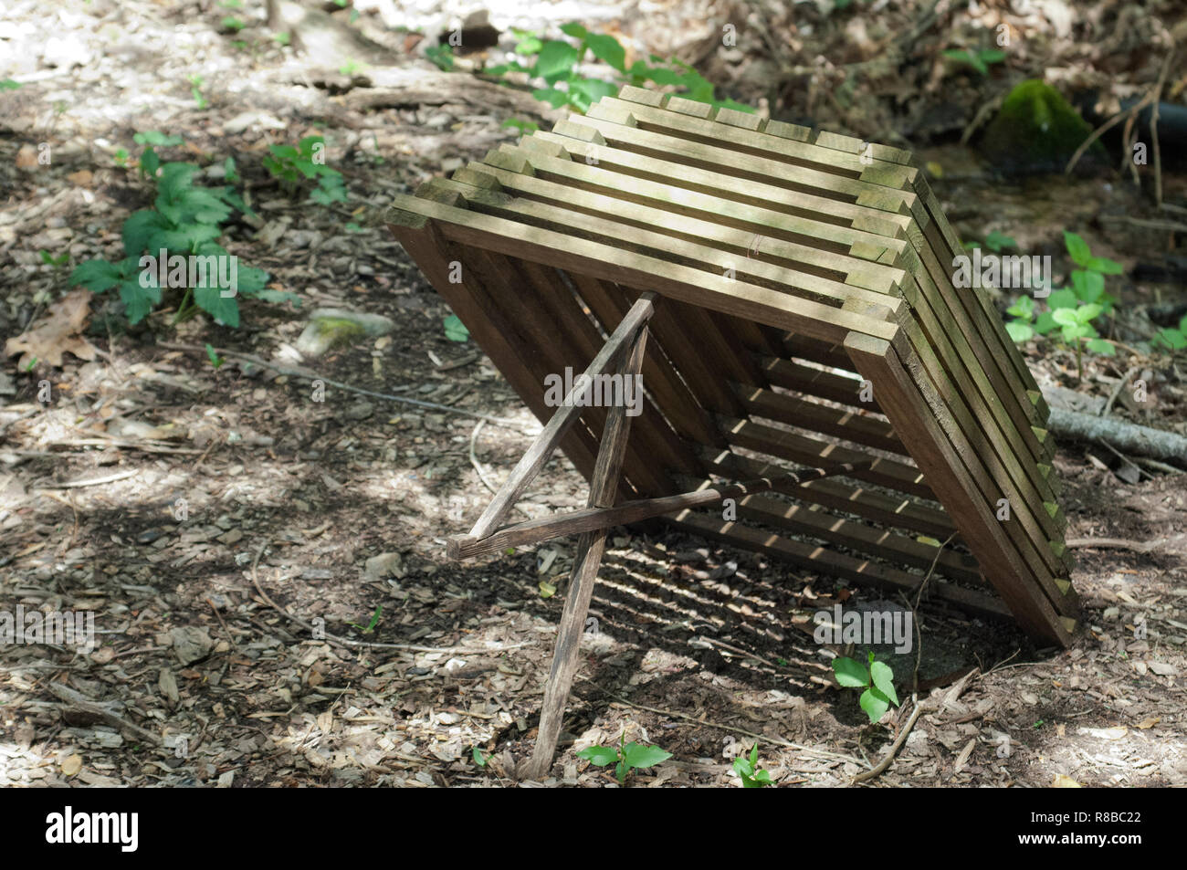 Cherokee kleines Spiel trap, Qualla Reservierung, North Carolina. Digitale Fotografie Stockfoto