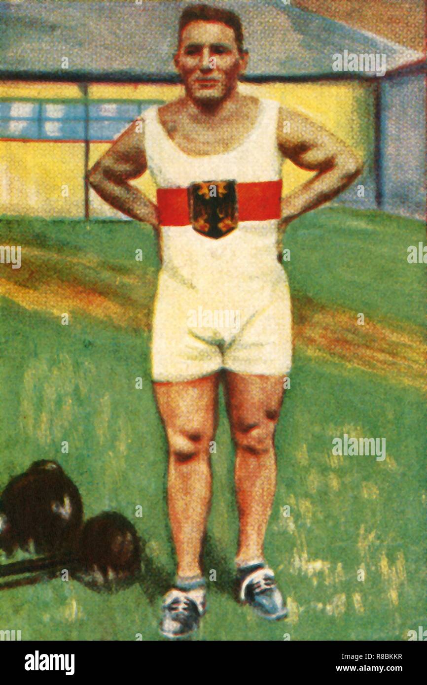 Kurt Helbig, Deutschen Gewichtheben Champion, 1928. Schöpfer: Unbekannt. Stockfoto