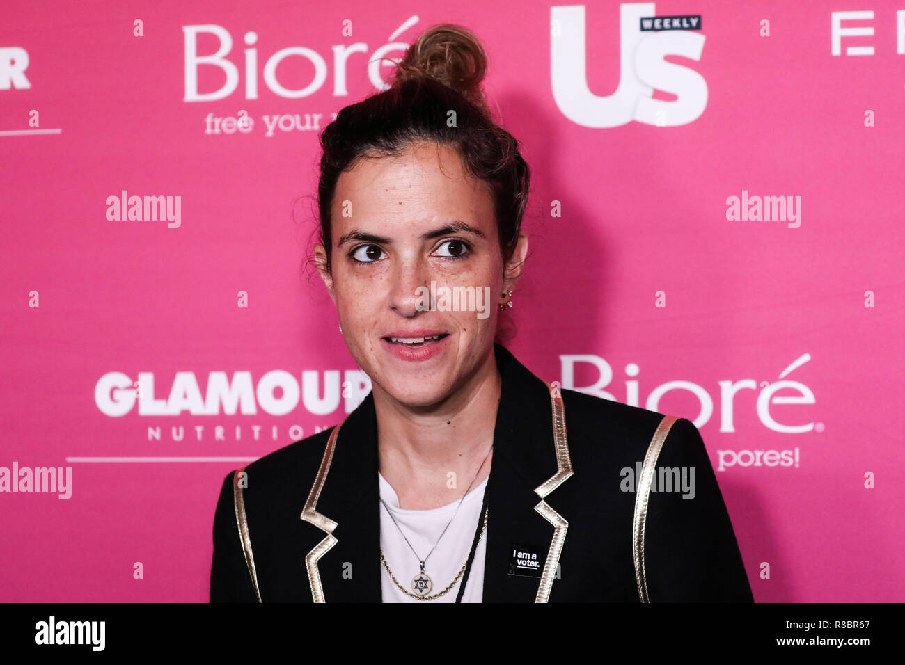 MANHATTAN, NEW YORK CITY, NY, USA - 12. SEPTEMBER: Samantha Ronson bei uns wöchentlich Die meisten stilvollen New Yorker Party 2018 Die Magische Stunde Dachterrasse mit Bar und Lounge am 12. September 2018 in Manhattan, New York City, New York, United States statt. (Foto von Xavier Collin/Image Press Agency) Stockfoto