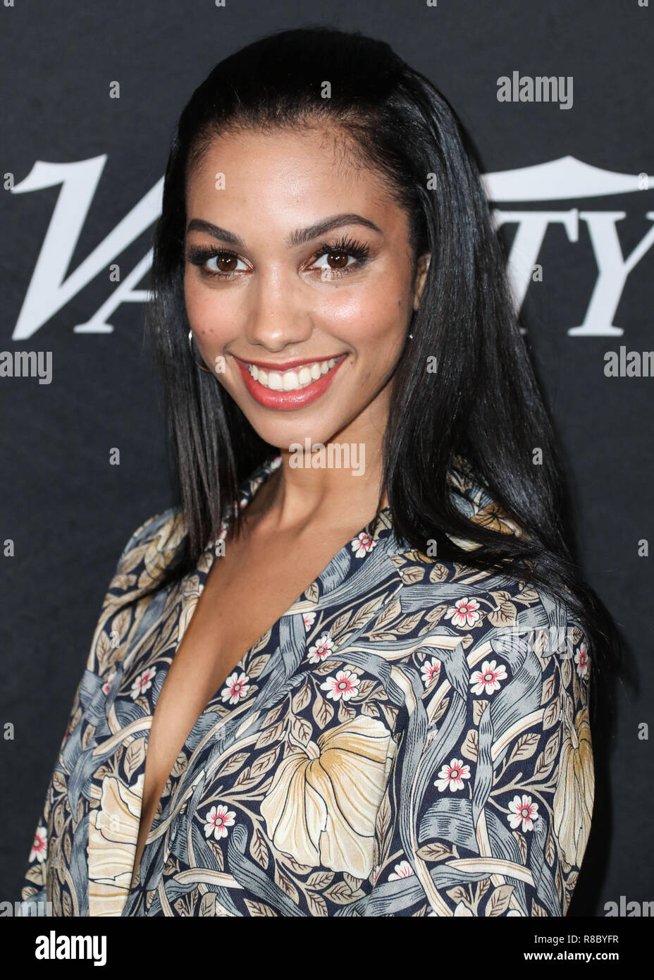 WEST HOLLYWOOD, Los Angeles, CA, USA - 28. August: Corinne Foxx am 2018 jährlichen Energie Vielfalt der jungen Hollywood im Sunset Tower Hotel statt, am 28. August 2018 in West Hollywood, Los Angeles, Kalifornien, Vereinigte Staaten. (Foto von Xavier Collin/Image Press Agency) Stockfoto