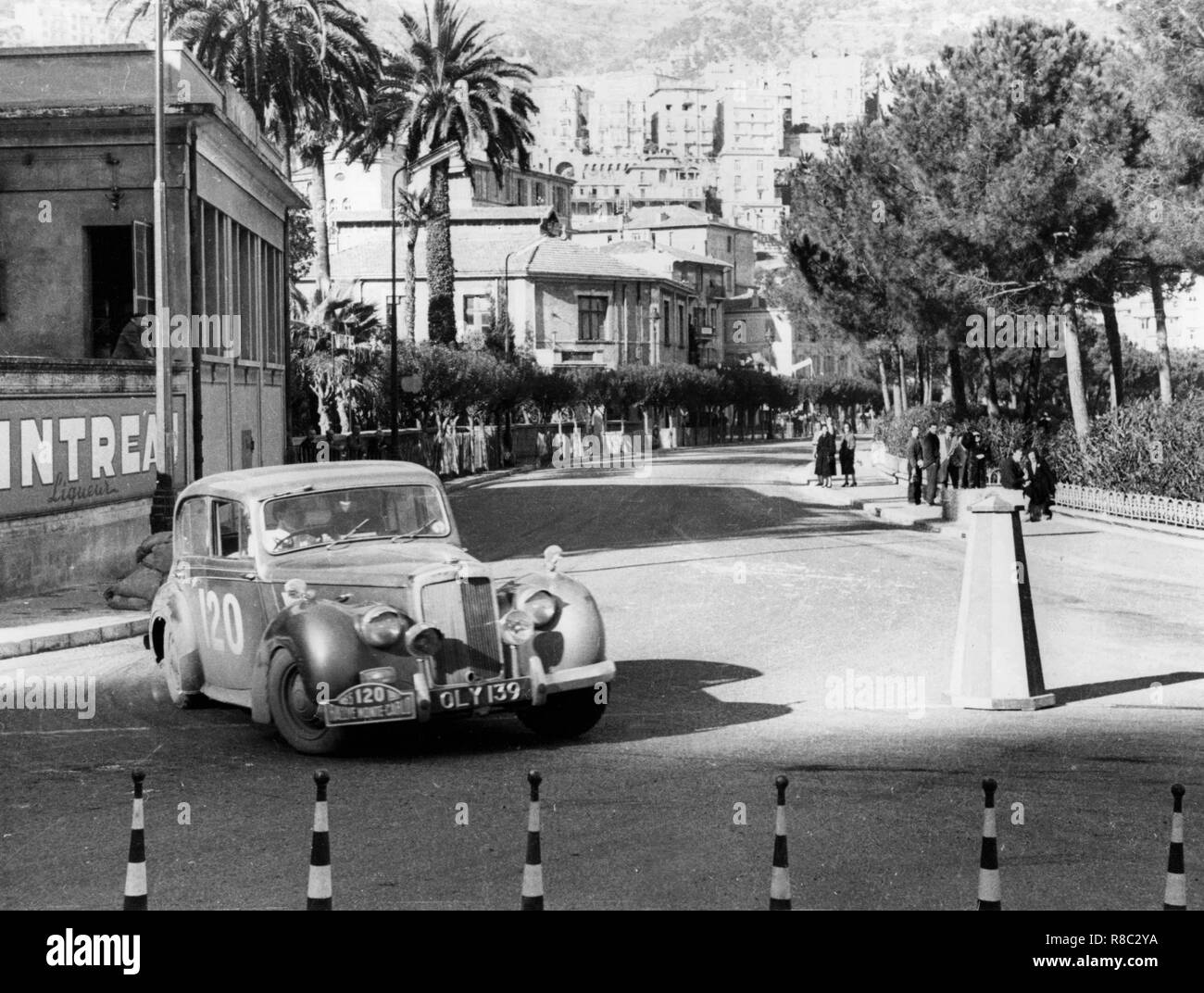 1954 Alvis TC21, Rallye Monte Carlo 1955 Stockfoto