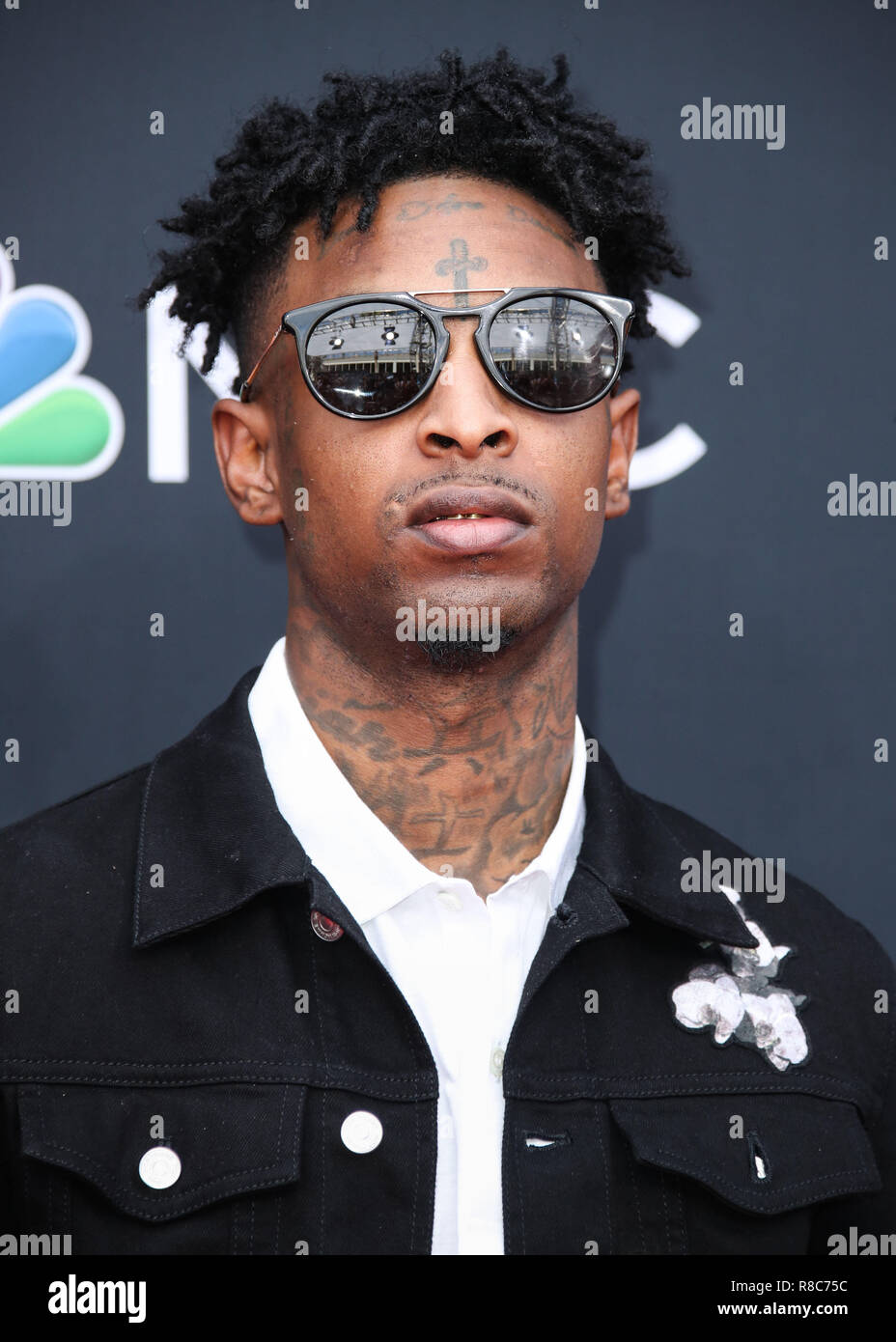 LAS VEGAS, NV, USA - Mai 20:21 Savage, Shayaa Bin Abraham-Joseph an der Billboard Music Awards 2018 im MGM Grand Garden Arena am 20. Mai statt, 2018 in Las Vegas, Nevada, USA. (Foto von Xavier Collin/Image Press Agency) Stockfoto