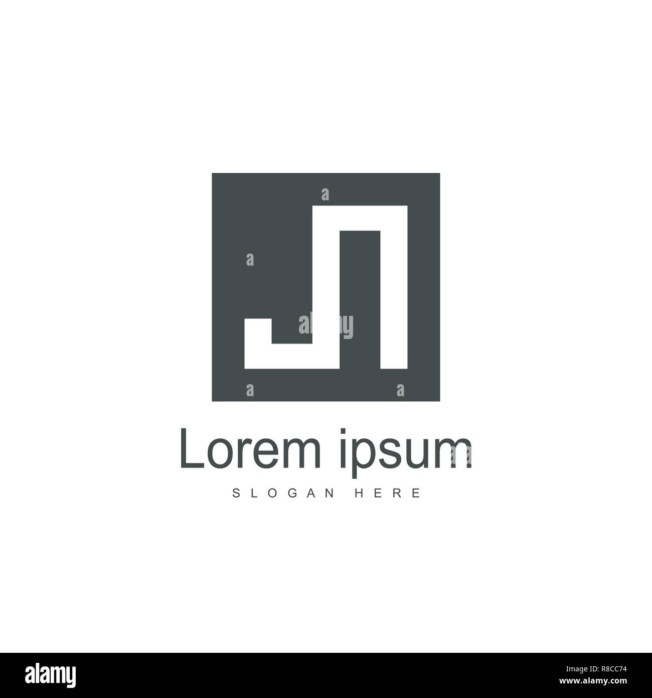 Initial JOH Logo template Design. Minimalistische schreiben Logo vektor design Stock Vektor