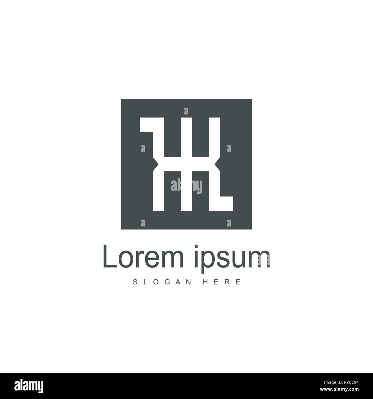 Initial KK Logo template Design. Minimalistische schreiben Logo vektor design Stock Vektor