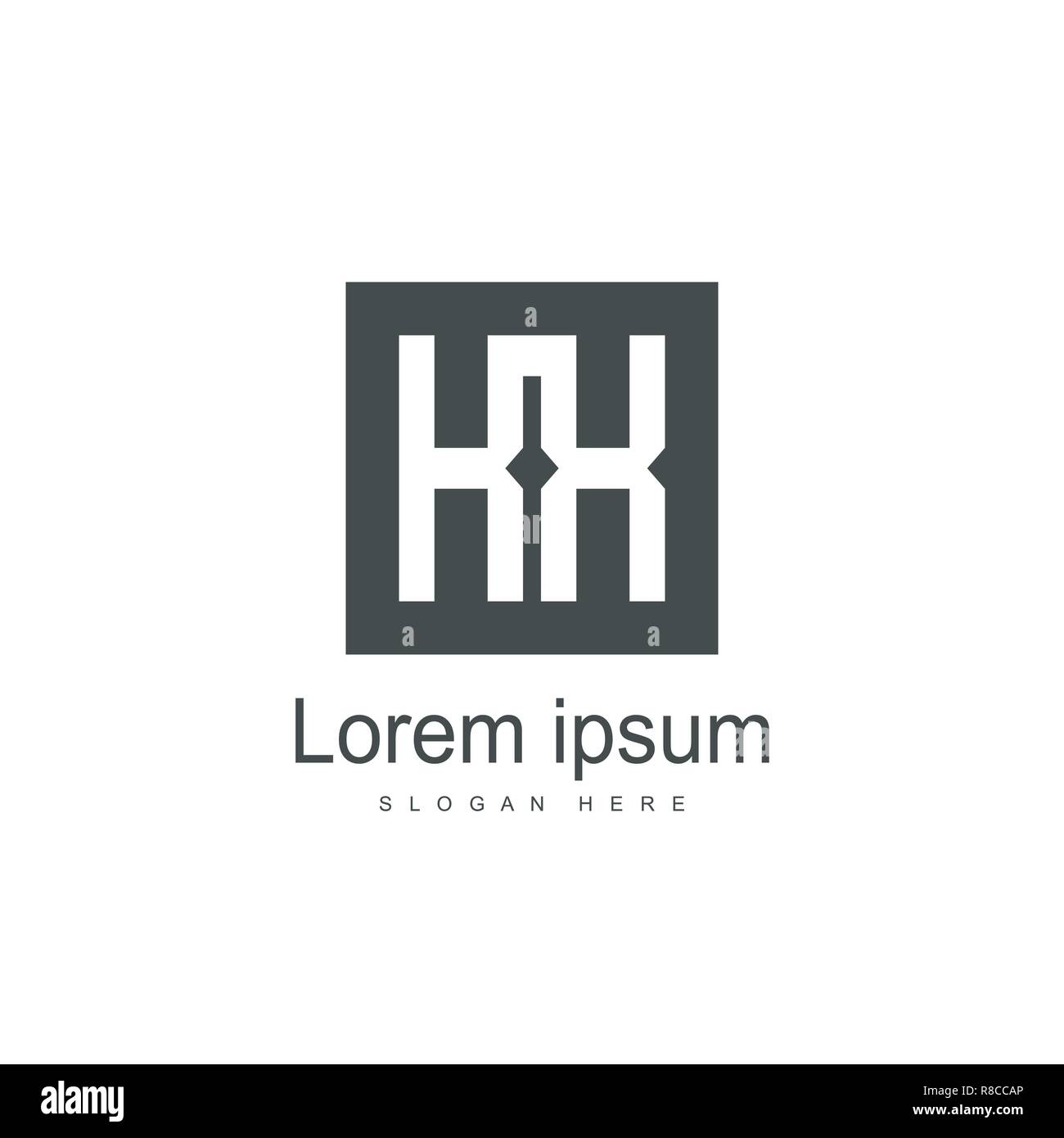 Initial KX Logo template Design. Minimalistische schreiben Logo vektor design Stock Vektor