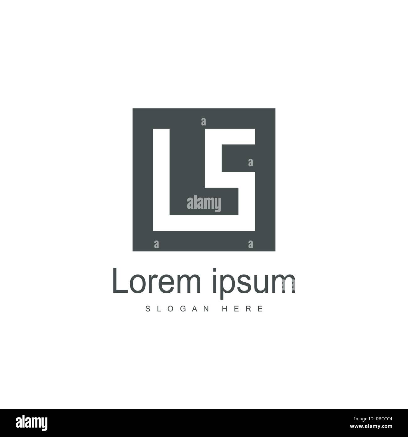 Initial LS Logo template Design. Minimalistische schreiben Logo vektor design Stock Vektor