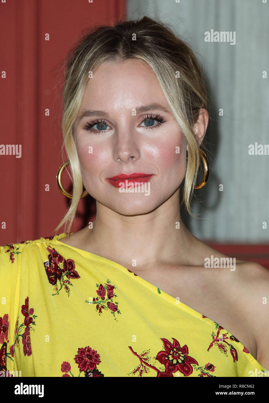 UNIVERSAL CITY, Los Angeles, CA, USA - Mai 04: Kristen Bell an der FYC Ereignis für NBC's "Der gute Ort" statt in den Universal Studios Backlot am 4. Mai 2018 in Universal City, Los Angeles, Kalifornien, Vereinigte Staaten. (Foto von Xavier Collin/Image Press Agency) Stockfoto