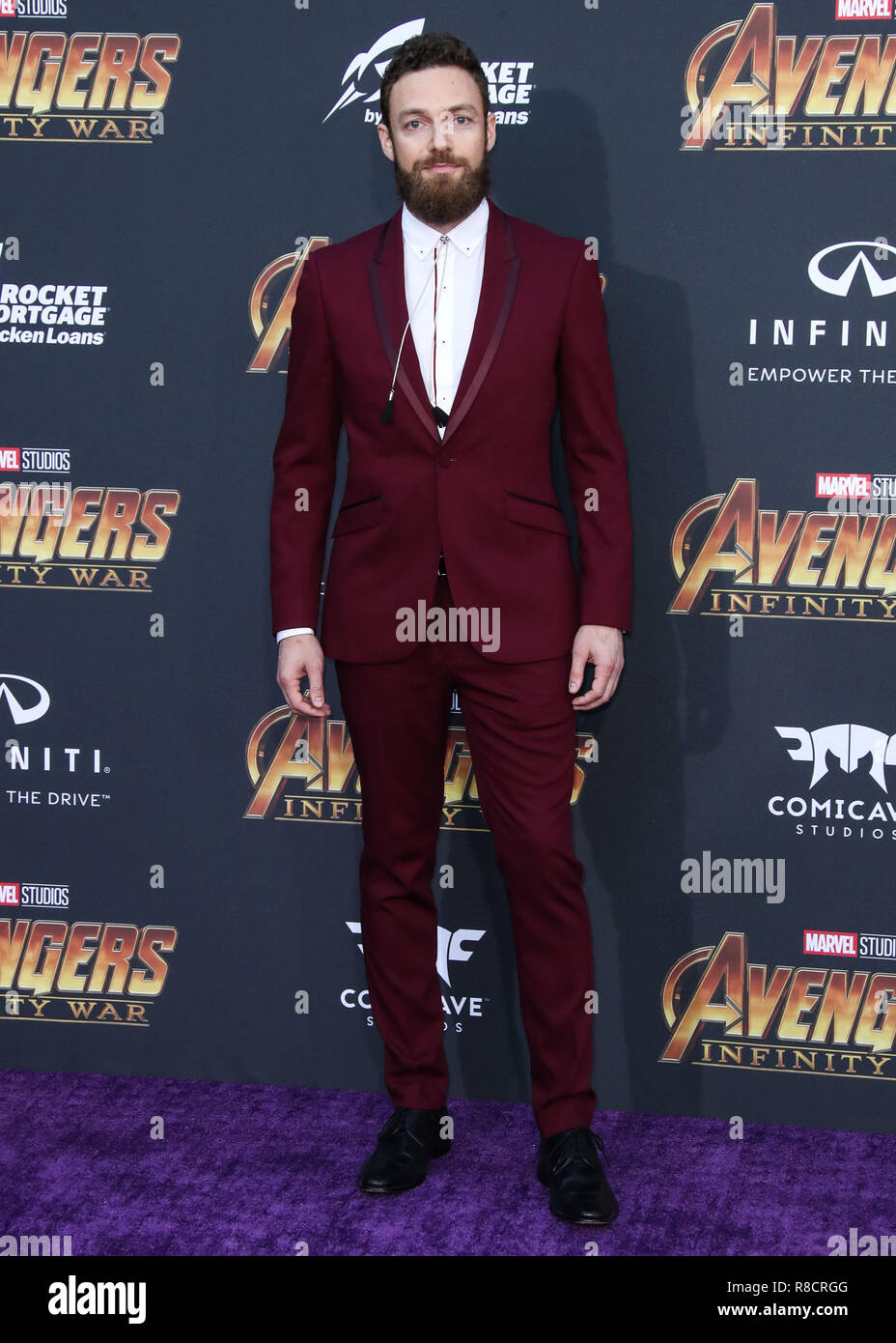 HOLLYWOOD, Los Angeles, CA, USA - 23. April: Ross Marquand bei der Weltpremiere von Disney und Marvel's 'Avengers: Infinity Krieg" am El Capitan Theatre, Dolby Theater und TCL Chinese Theater IMAX am 23. April 2018 in Hollywood, Los Angeles, Kalifornien, USA. (Foto von Xavier Collin/Image Press Agency) Stockfoto