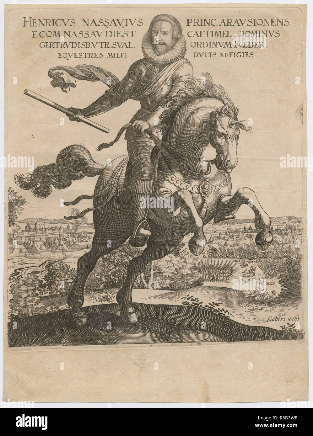 Portrait von Louis Henry, Fürsten von Nassau-Dillenburg (1594-1662), 1630. Stockfoto