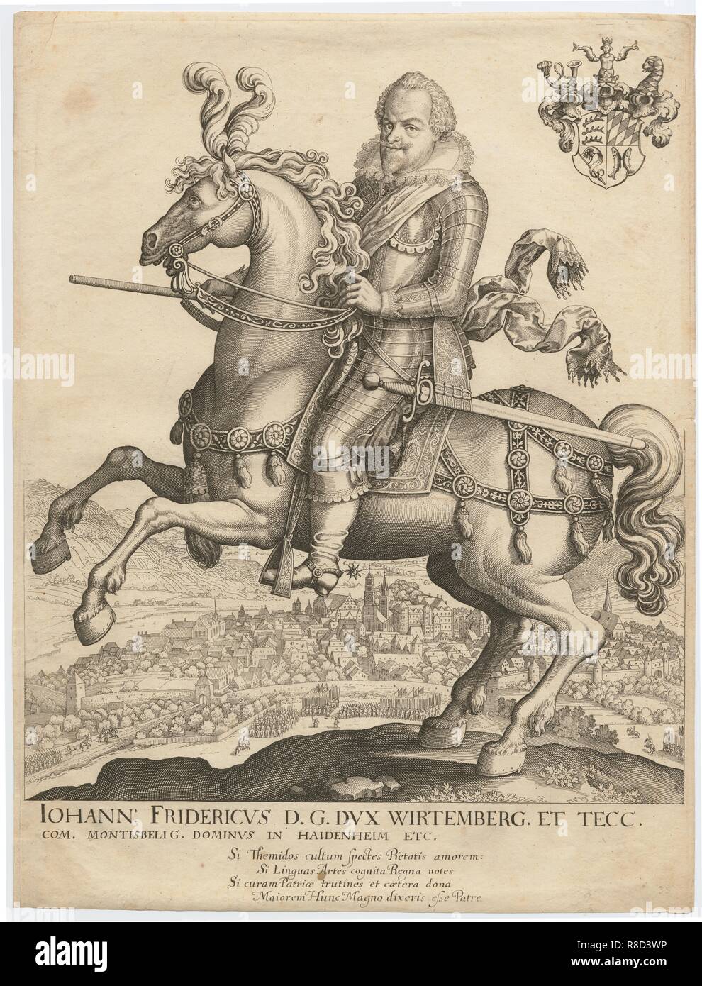 Porträt von Herzog Johann Friedrich von Württemberg (1582-1628), 1630. Stockfoto