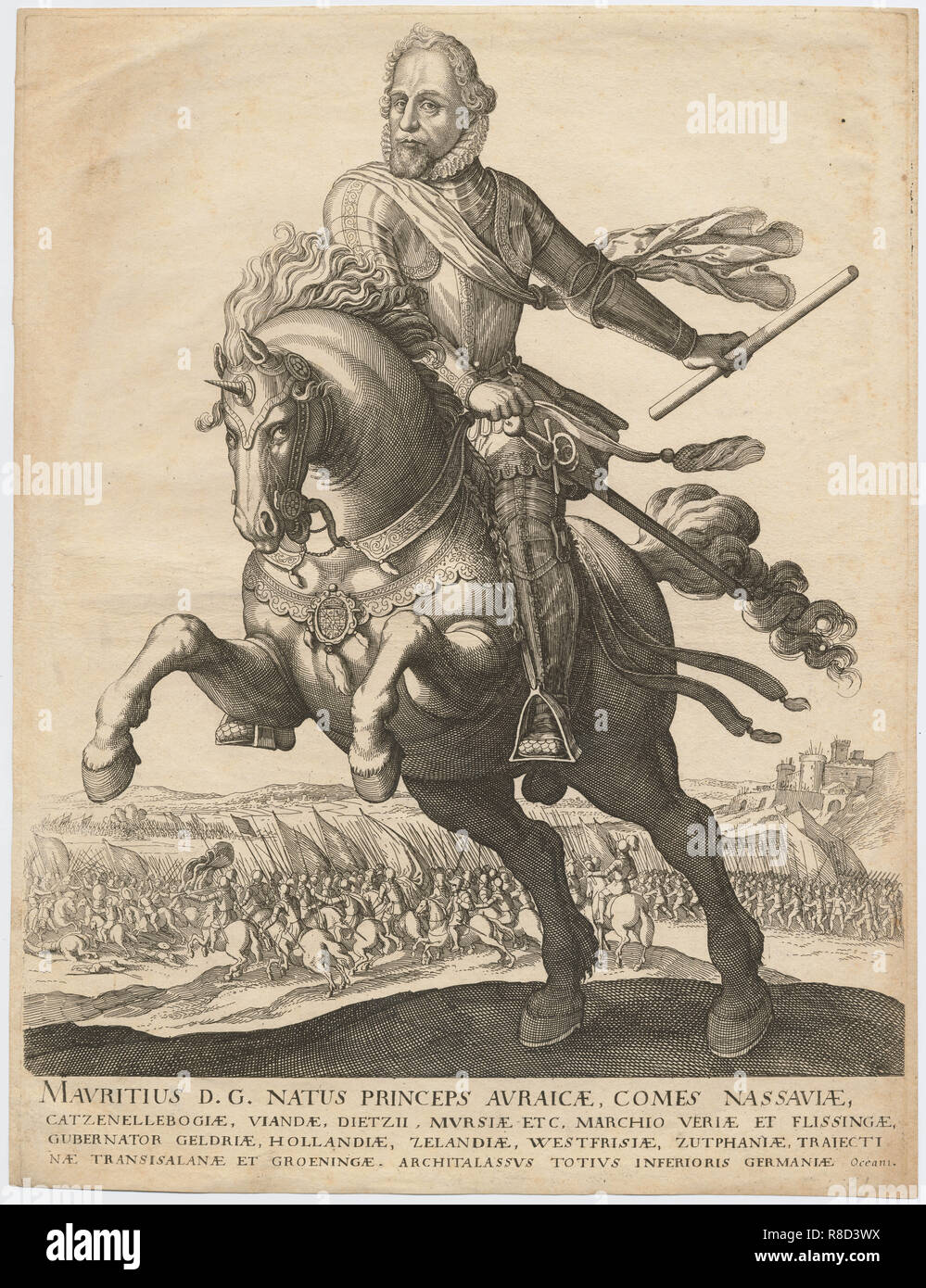 Portrait von Prinz Maurice von Orange (1567-1625), 1630. Stockfoto