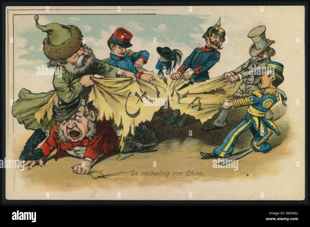 Partition von China in der Zeit der Boxer Rebellion, 1900. Stockfoto