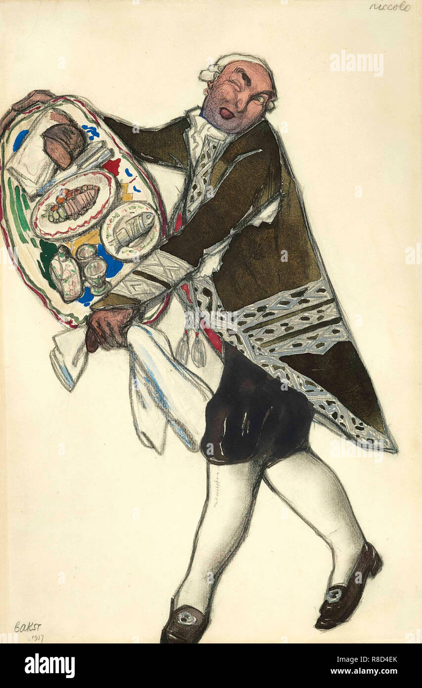 Kostüme für das Ballett "Die Good-Humored Damen von Scarlatti, 1917. Stockfoto
