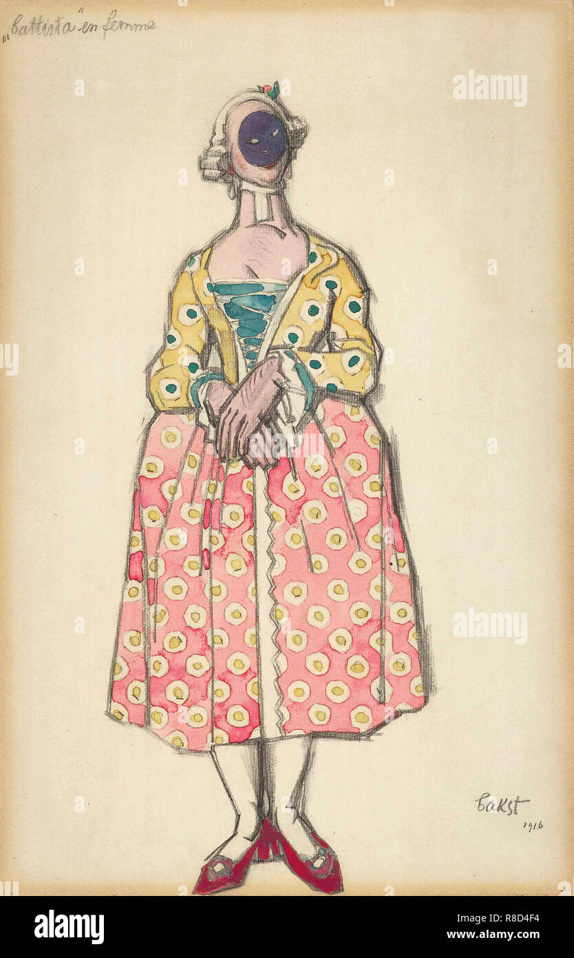 Kostüme für das Ballett "Die Good-Humored Damen von Scarlatti, 1916. Stockfoto