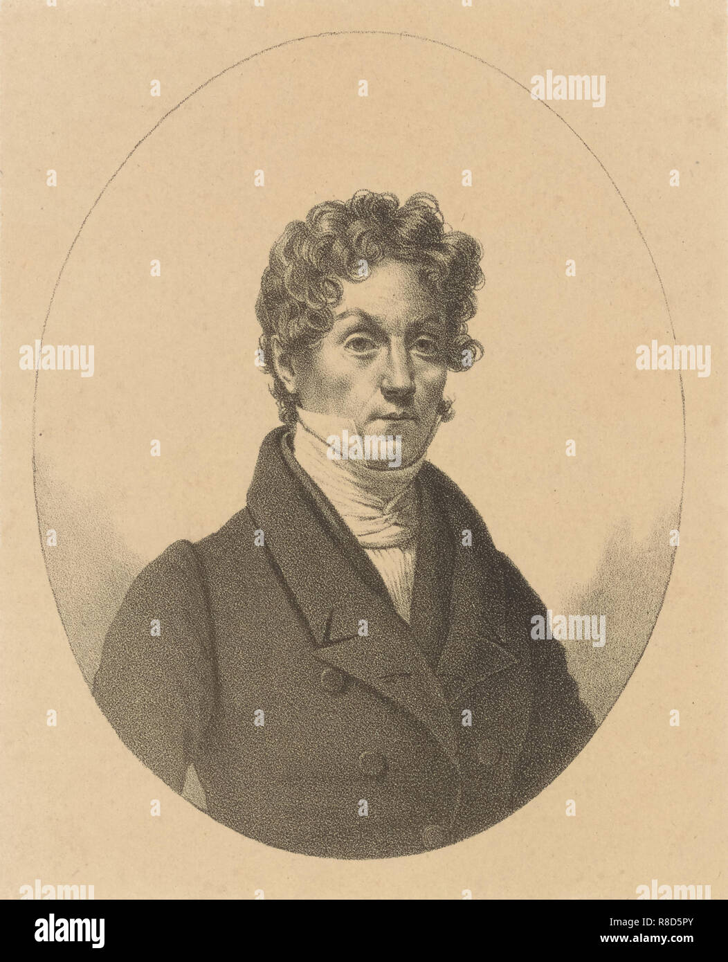 Portrait von Louis-Jacques Milon (1766-1849), 1840. Stockfoto