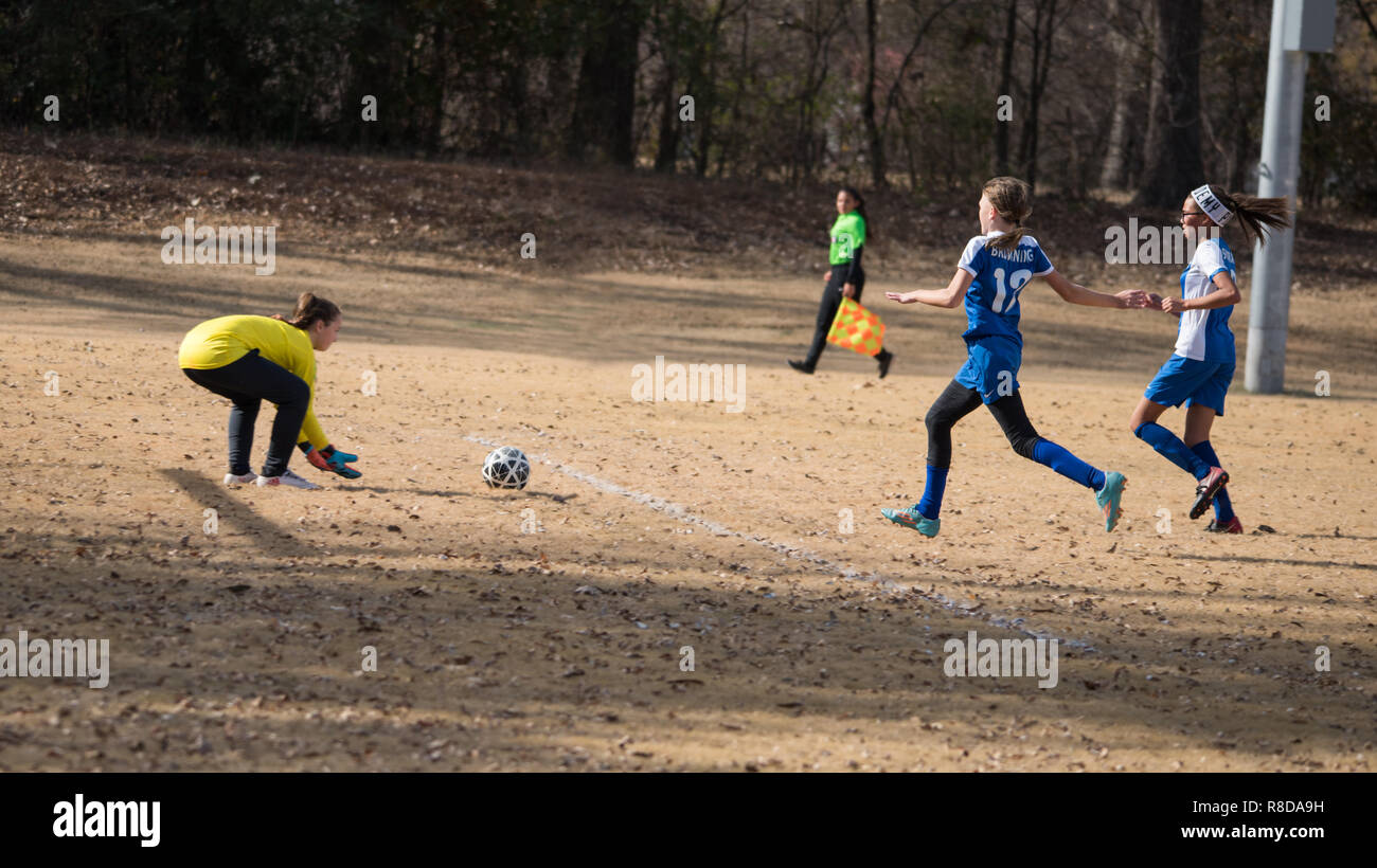 Jugend Fußball-Fußball Stockfoto