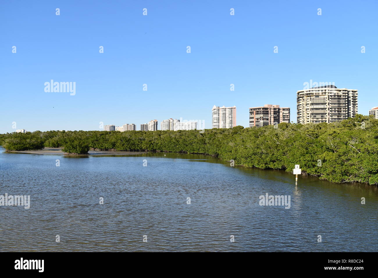 Aussicht vom Strand Stockfoto