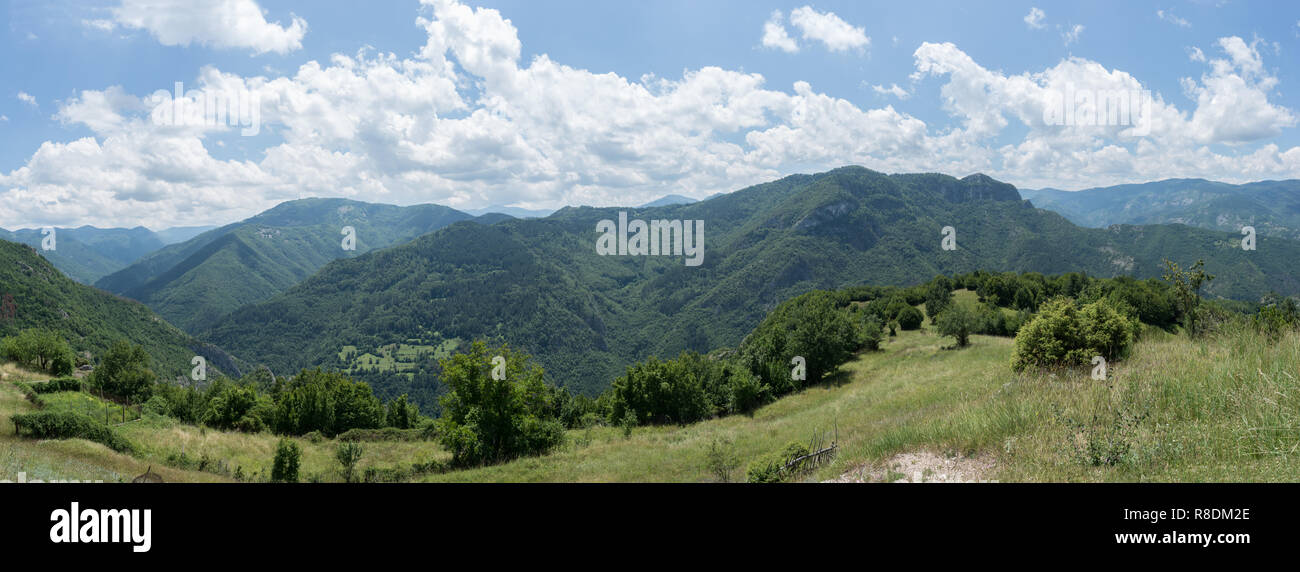 Bergblick, Panorama Stockfoto