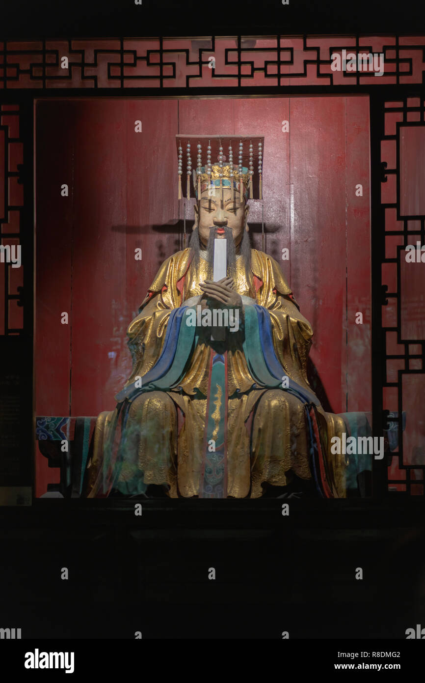 Wuhou Tempel - legendäre Herrscher - Satzung des Kaisers Stockfoto