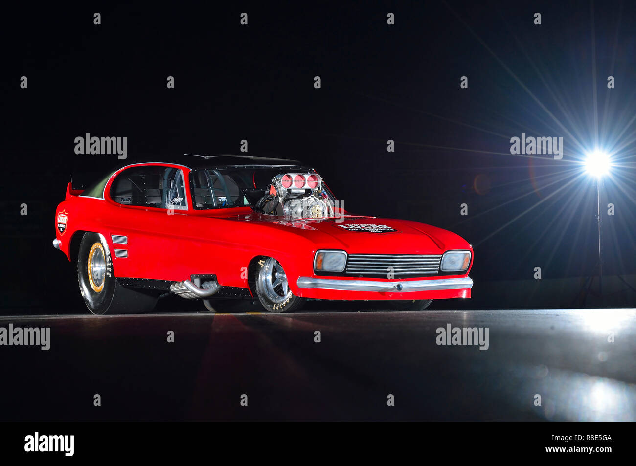 Bob Glassup Capri Bubble Gum Nitro lustig Auto Stockfoto