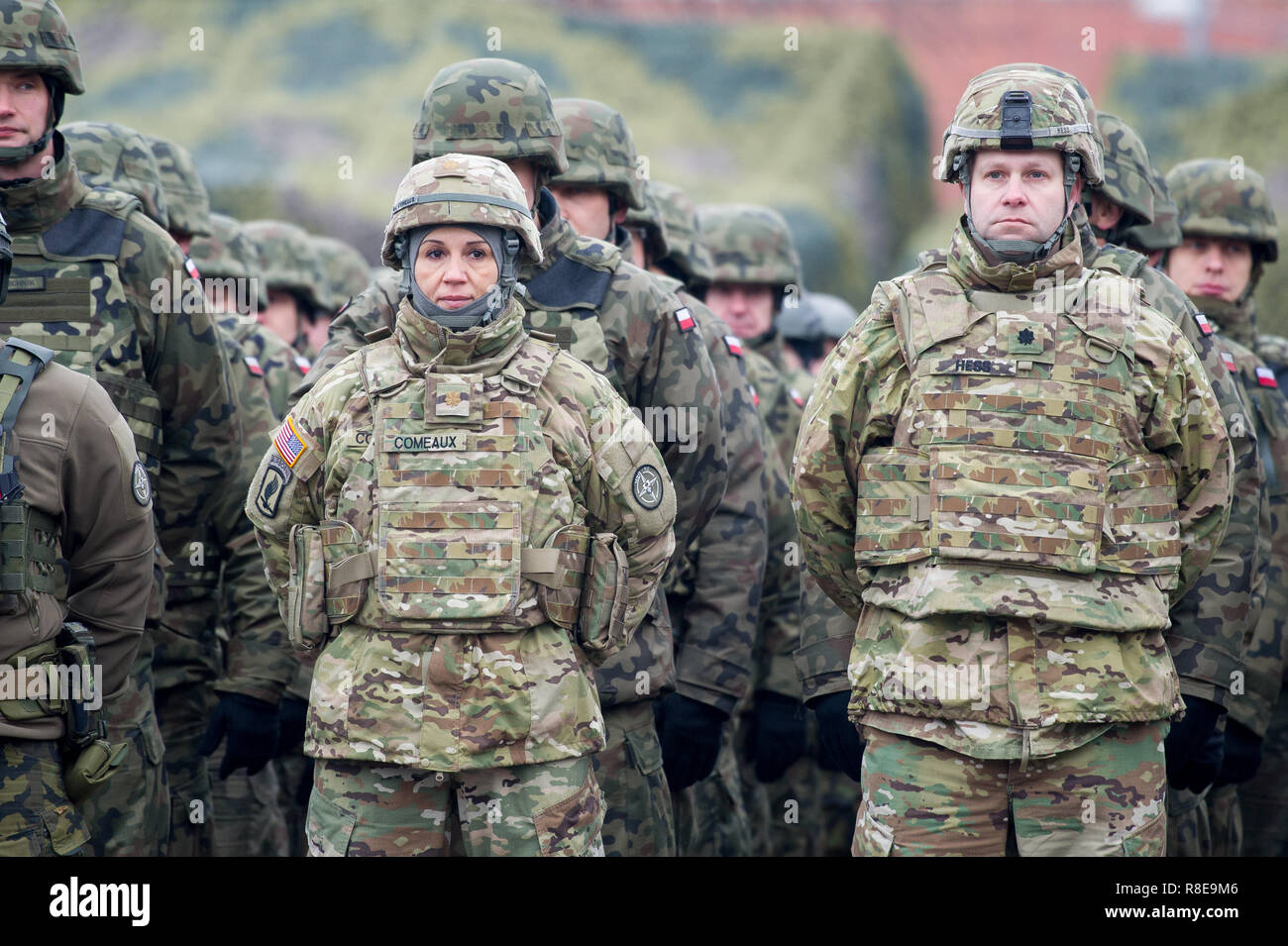 Multinationalen Division North East MND-NE Hauptsitz in Elbing, Polen. Dezember 2018 © wojciech Strozyk/Alamy Stock Foto Stockfoto