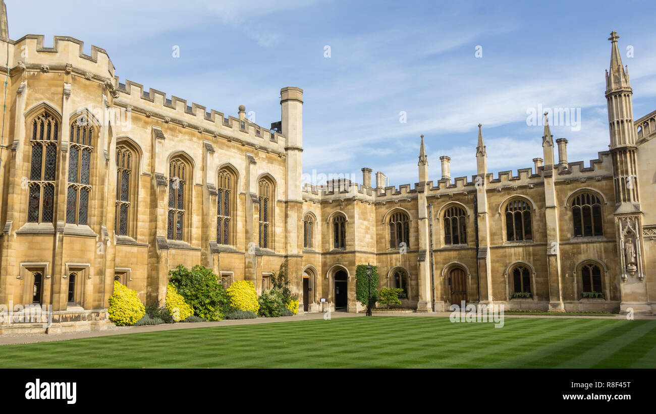 Hochschule von Corpus Christi und der Jungfrau Maria in Cambridge, Vereinigtes Königreich Stockfoto