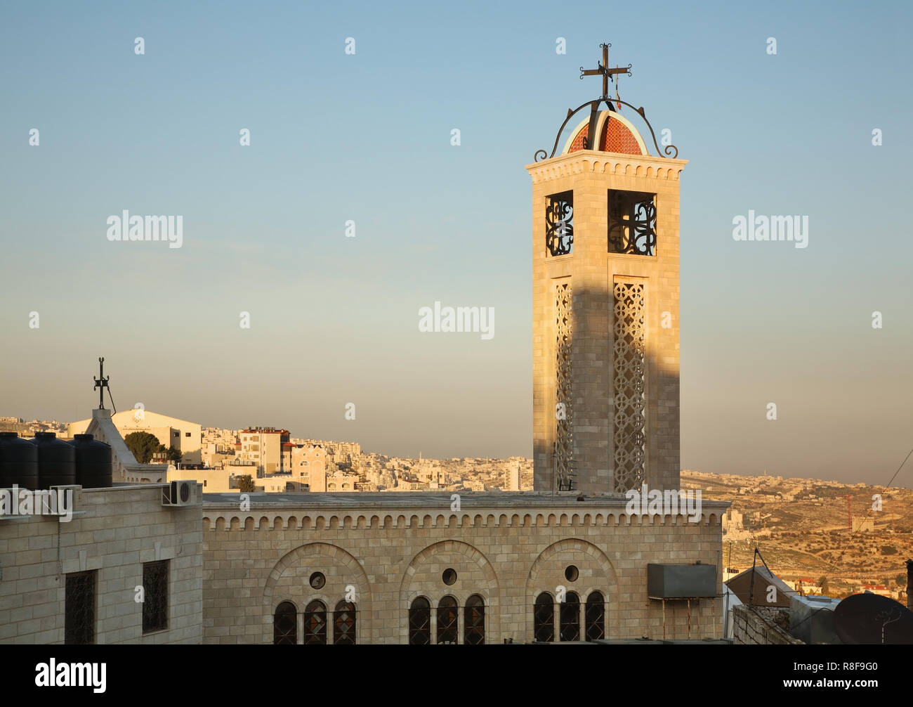 Griechisch-byzantinischen katholischen Kirche in Bethlehem. Die palästinensischen Gebiete. Israel Stockfoto