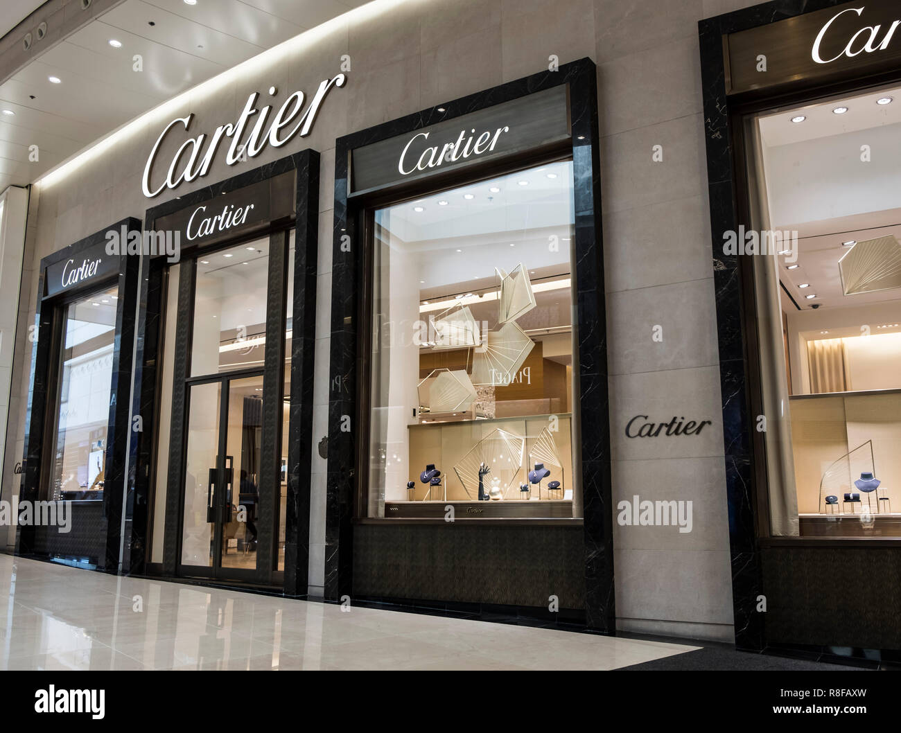 Hong Kong, April 7, 2019: Cartier Store in Hongkong Stockfoto