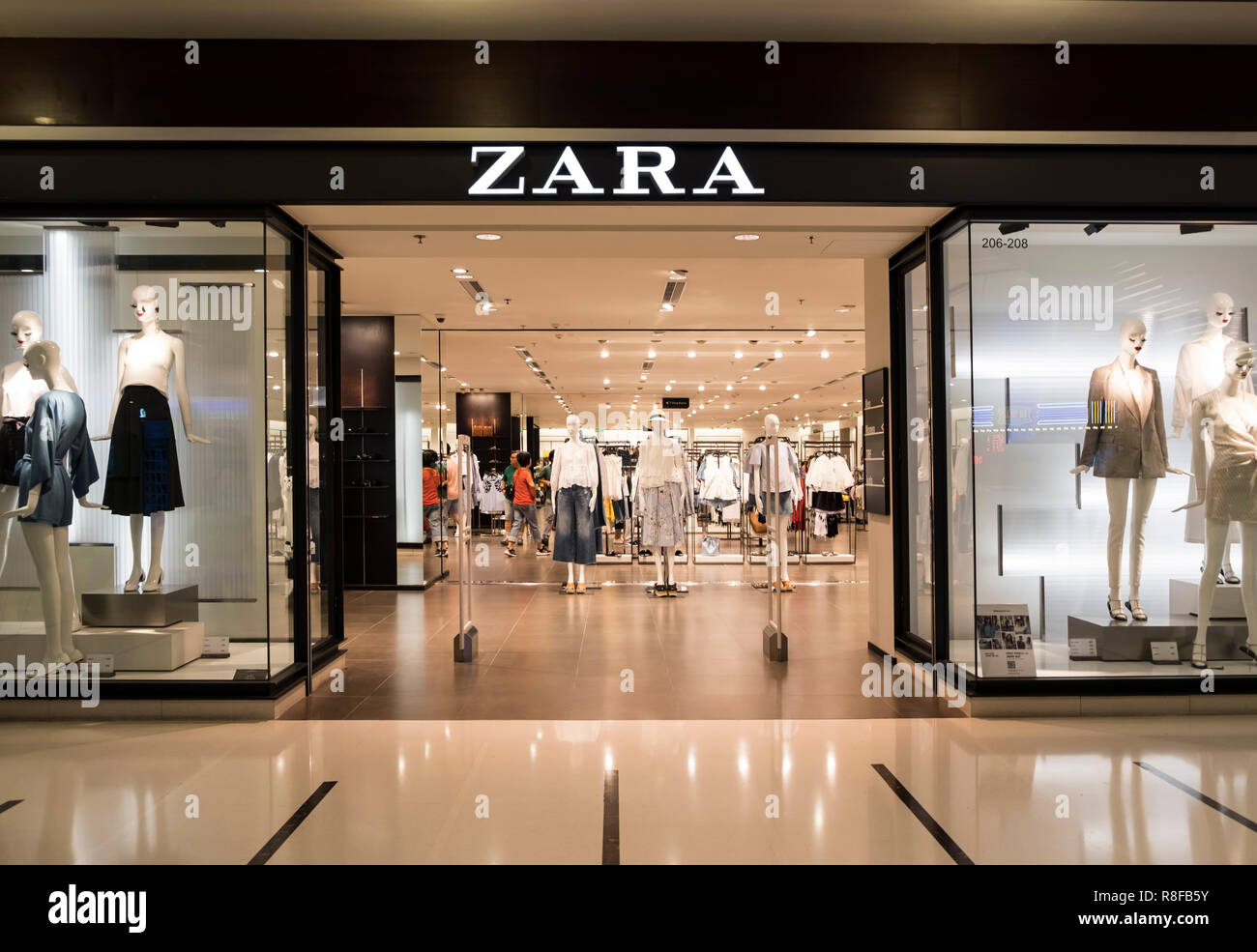 Hong Kong, April 7, 2019: Zara Store in Hongkong Stockfoto