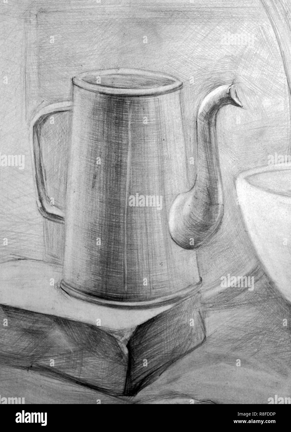 Akademische Zeichenstift, Ausbildung Abbildung Stockfoto