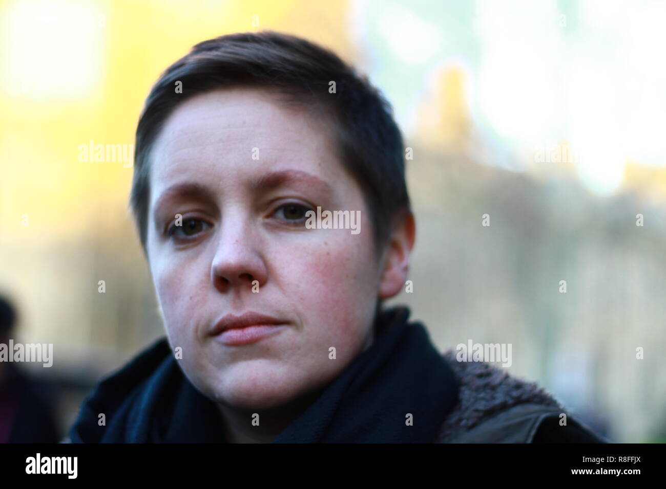 Kirsty Blackman in Westminster, London, Großbritannien. SNP. Kirsty Blackman, Abgeordnete der Scottish National Party, gab ihr Einverständnis, dass diese Fotos für die Kategorie Alamy Stock Archival und Historical aufgenommen werden. Britische Politiker. Britische Politik. Britische Politik. Russell Moore Portfolio-Seite. Stockfoto